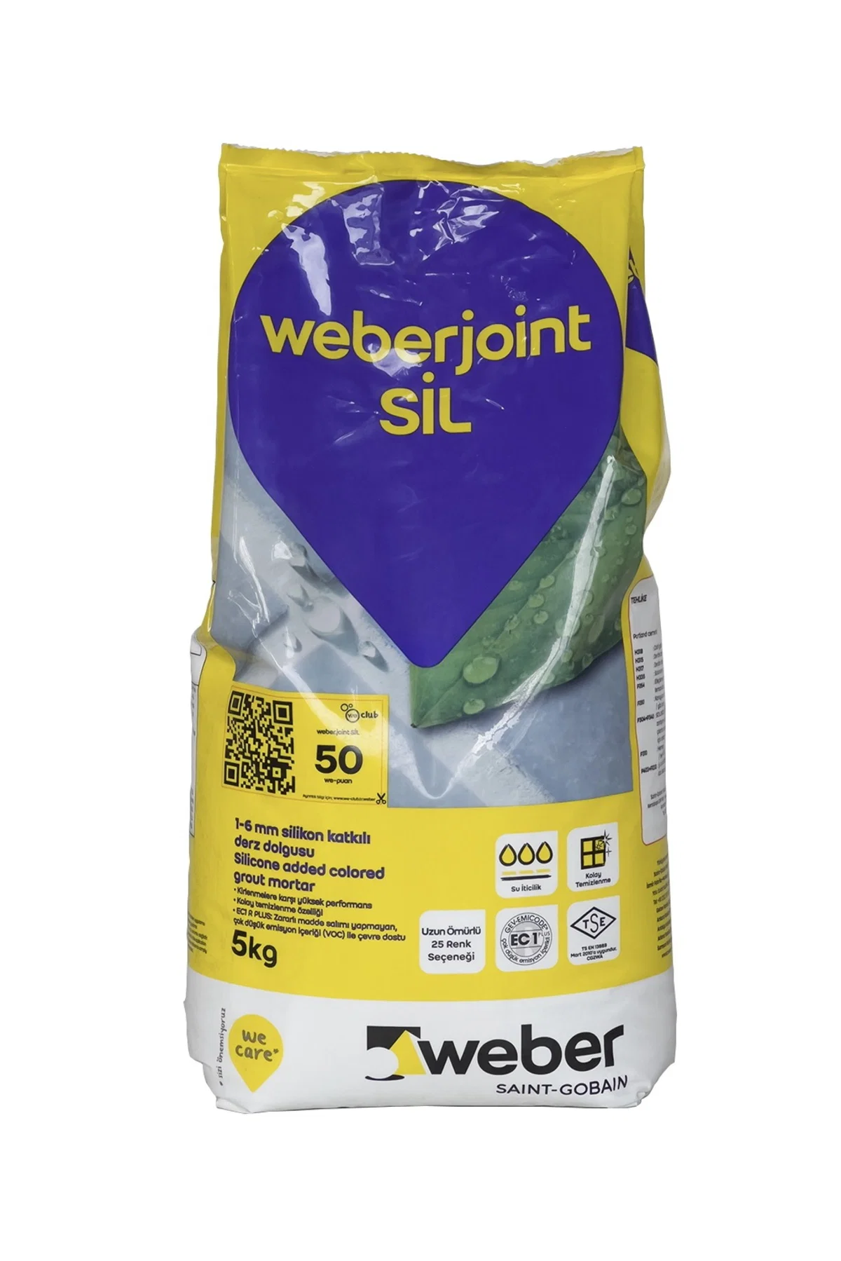 WEBER JOİNT SİL BEYAZ 5 KG